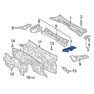 Toyota OE - Left Cowl Side Panel