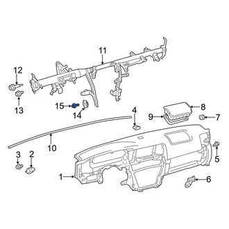 Toyota OE - Hood & Trunk Prop Rod Bolt