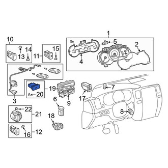 Toyota OE - Hazard Warning Switch