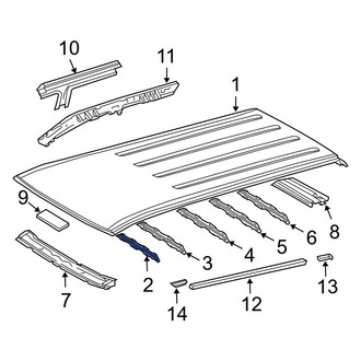 Toyota OE - Roof Panel Reinforcement