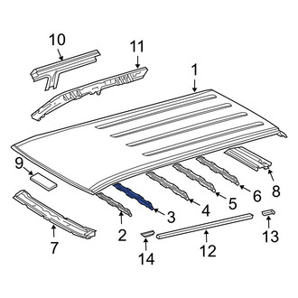 Toyota OE - Roof Panel Reinforcement
