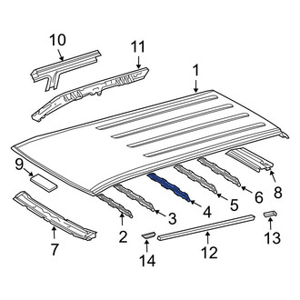 Toyota OE - Roof Panel Reinforcement