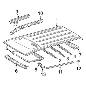 Toyota OE - Roof & Components (With Sunroof)