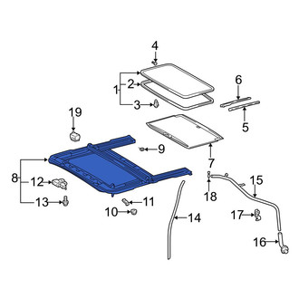 Toyota OE - Sunroof Frame