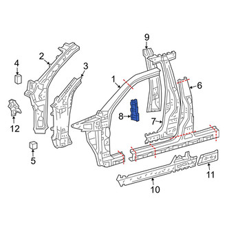 Toyota OE - Left Inner Body B-Pillar Reinforcement