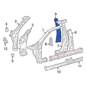 Toyota OE - Left Inner Body B-Pillar