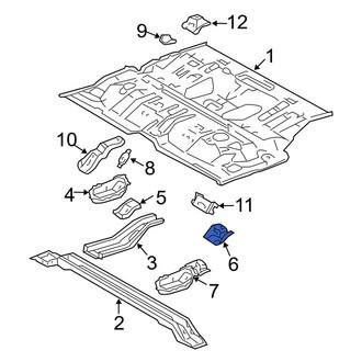 Toyota OE - Center Upper Floor Pan Reinforcement