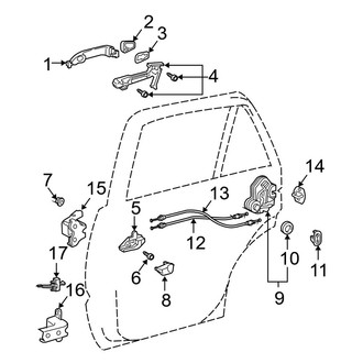 Toyota OE - Rear Door - Lock & Hardware