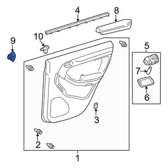 Toyota OE - Rear Door Window Switch