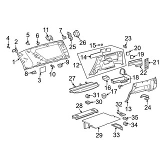 Toyota OE - Quarter Panel - Interior Trim (With 3rd Seat)