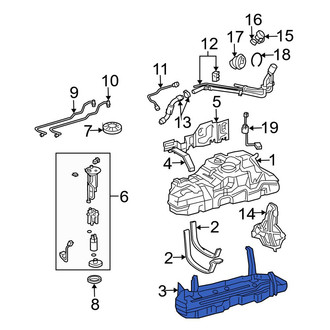 Toyota OE - Lower Fuel Tank Shield