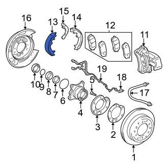 Toyota OE - Rear Parking Brake Shoe