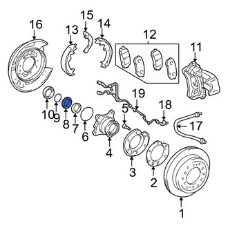 Toyota OE - Wheel Bearing Snap Ring