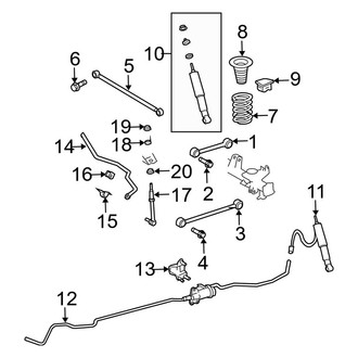 Toyota OE - Rear Suspension - Suspension Components (With Coil Spring Suspension)
