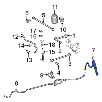 Toyota OE - Rear Left Suspension Shock Absorber