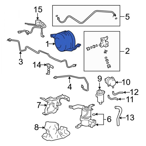 Toyota OE 4893060020 Rear Suspension SelfLeveling Unit Accumulator