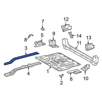 Toyota OE - Rear Floor Side Rail