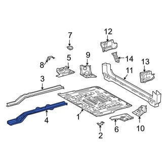 Toyota OE - Rear Left Floor Side Rail