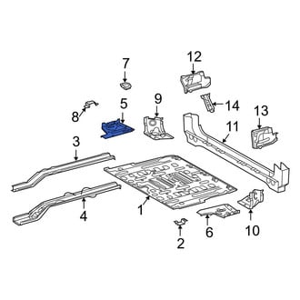 Toyota OE - Rear Right Floor Extension