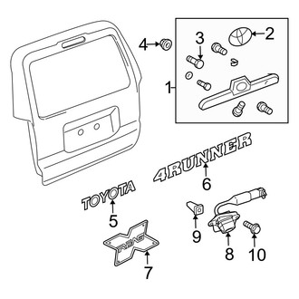 Toyota OE - Lift Gate - Exterior Trim