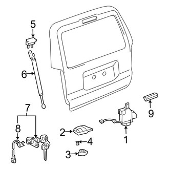 Toyota OE - Lift Gate - Lock & Hardware