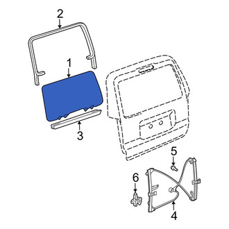 Toyota OE - Rear Liftgate Glass