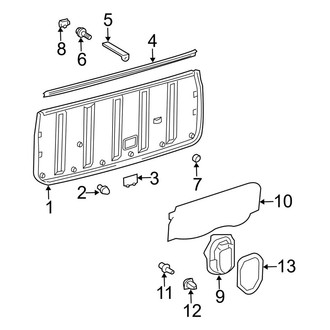 Toyota OE - Lift Gate - Interior Trim