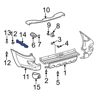 Toyota OE - Left Upper Bumper Extension Bracket