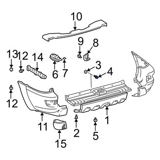 Toyota OE - Rear Upper Bumper Cover Bolt