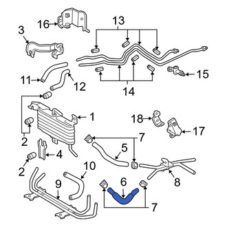 Toyota OE - Automatic Transmission Oil Cooler Hose