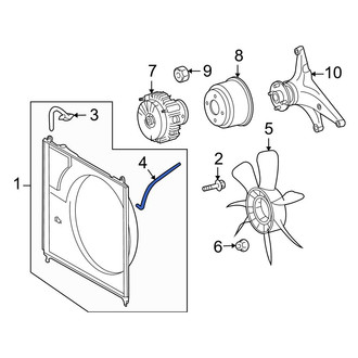 Toyota OE - Engine Coolant Reservoir Hose