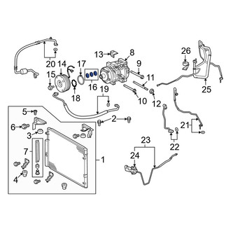 Toyota OE - A/C Compressor Clutch Pulley Seal