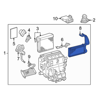 Toyota OE - Front HVAC Heater Core