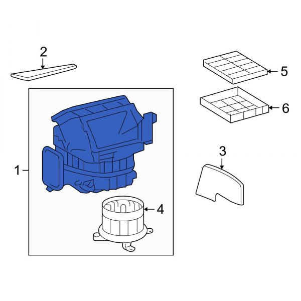 HVAC Blower Case Assembly