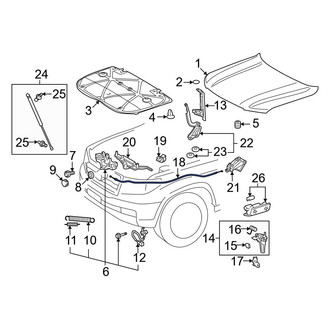 Toyota OE - Front Hood Release Cable