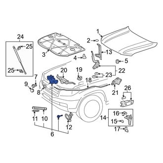 Toyota OE - Front Hood Latch