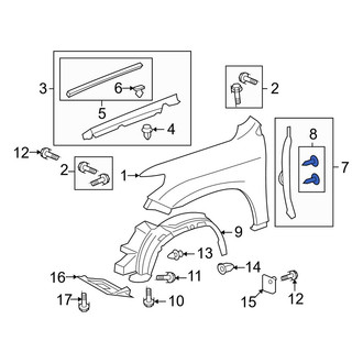 Toyota OE - Mud Flap Clip