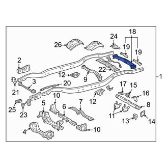 Toyota OE - Rear Frame Crossmember