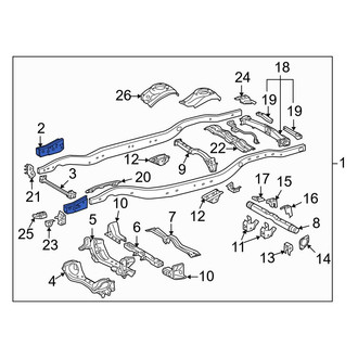 Toyota OE - Front Right Frame Rail End