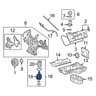 Toyota OE - Engine Oil Filter Housing Cover