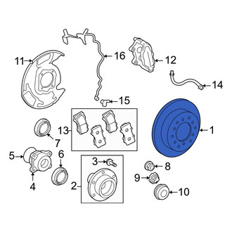 Toyota OE - Front Disc Brake Rotor