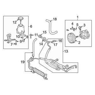 Toyota OE - Steering Gear & Linkage - Power Steering Pump & Cooler Lines