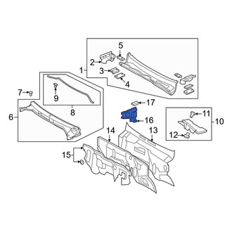 Toyota OE - Front Left Cowl Side Panel