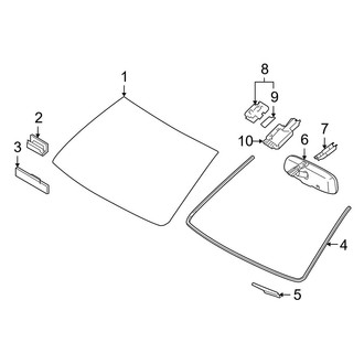 Toyota OE - Windshield - Glass