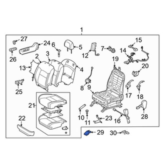 Toyota OE - Right Inner Seat Track Cover