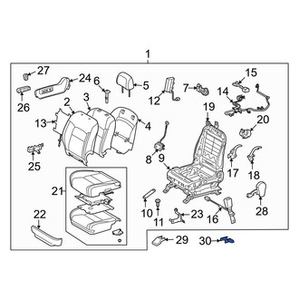 Toyota OE - Right Inner Seat Track Cover
