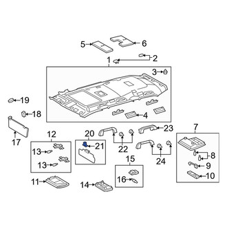 Toyota OE - Sun Visor Clip