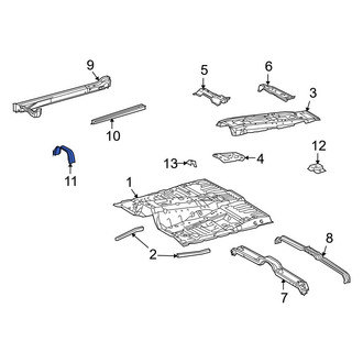 Toyota OE - Front Floor Pan Crossmember