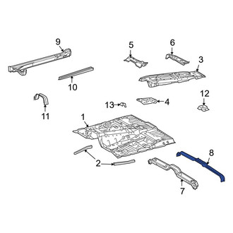 Toyota OE - Rear Floor Pan Crossmember