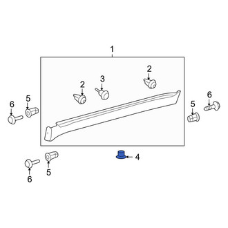 Toyota OE - Rocker Panel Molding Clip